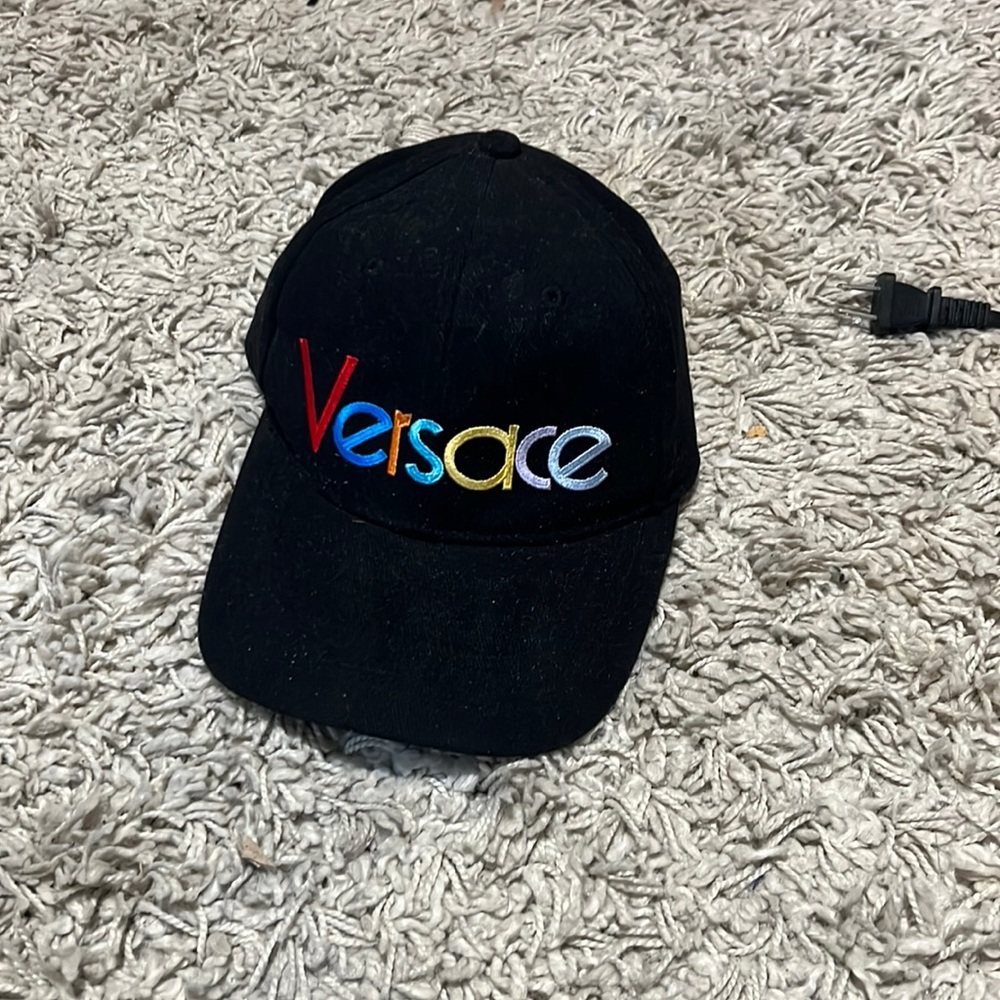 Versace Embroidered Logo Baseball Cap